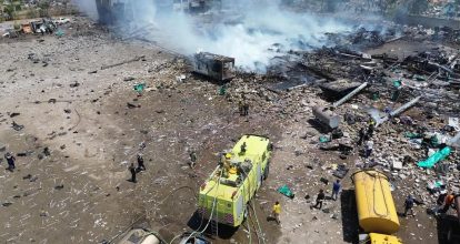 Al menos 20 heridos tras explosión de fábrica de fuegos artificiales en Venezuela