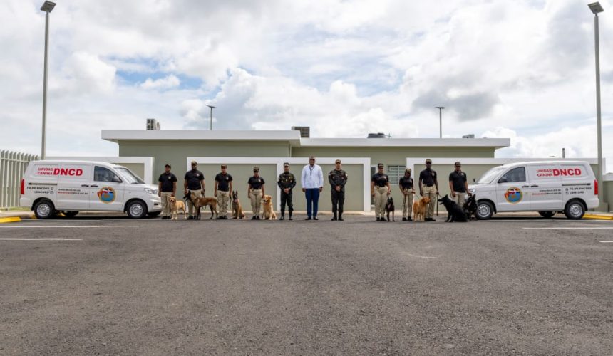 Aerodom entrega instalaciones y perros entrenados para fortalecer la lucha antidrogas