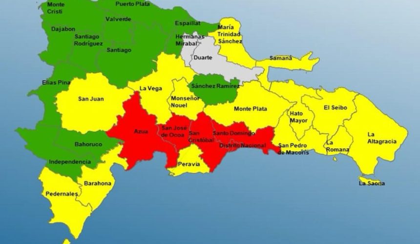COE mantiene 29 provincias y el Distrito Nacional en alerta por onda tropical