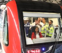 Abinader realiza recorrido exitoso durante prueba dinámica en Línea 2C del Metro de Santo Domingo