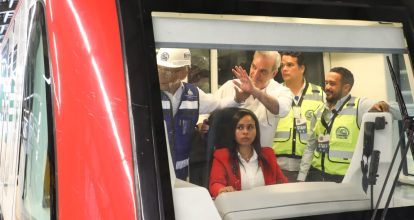 Abinader realiza recorrido exitoso durante prueba dinámica en Línea 2C del Metro de Santo Domingo