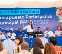 Alcaldesa Betty Gerónimo da primer palazo para construcción de obras del Presupuesto Participativo por más de RD$53 MM