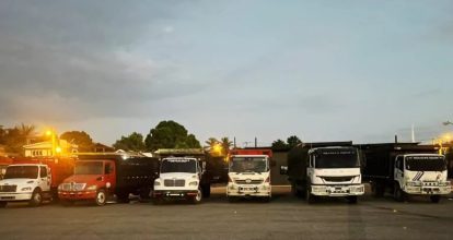 Detienen seis camiones que transportaban 117 reses en Montecristi