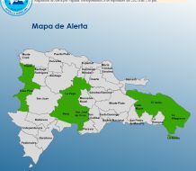 COE amplía alerta verde en ocho provincias por lluvias y posibles inundaciones