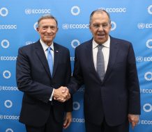 Canciller dominicano sostiene reunión con su homólogo de Rusia Sergey Lavrov en el marco de la Asamblea General de la ONU