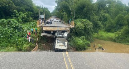 Se cae puente que comunica a Yamasá con Don Juan, en la provincia Monte Plata