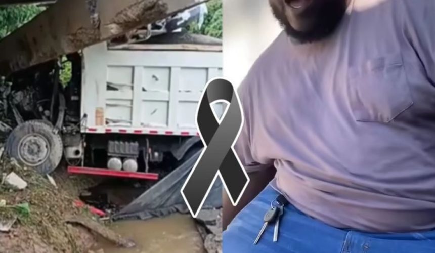 Fallece conductor de camión que cayó en colapso de puente Don Juan en Monte Plata