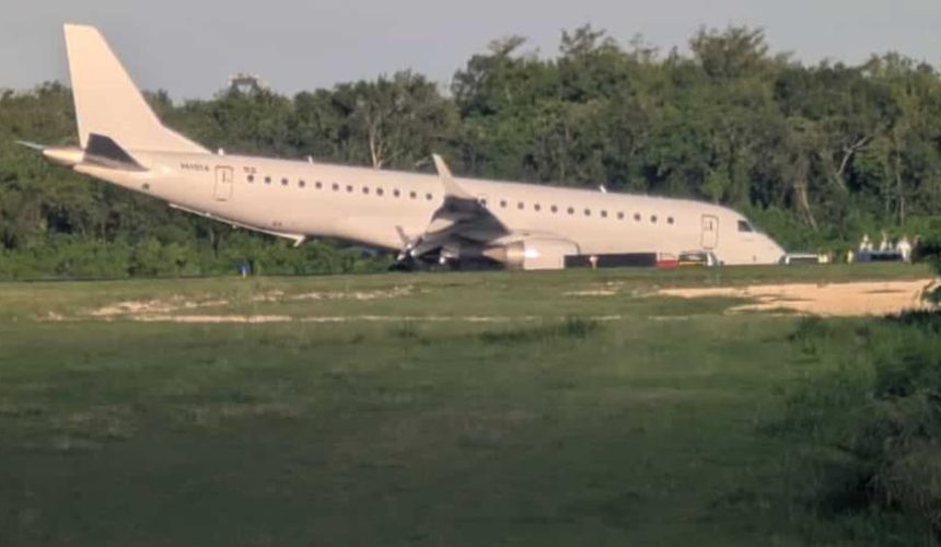 Un avión aterriza de emergencia en el AILA; no hay heridos