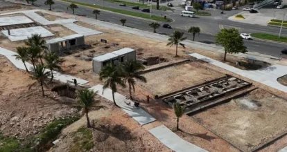 ADN avanza en la construcción del Malecón Deportivo en Santo Domingo