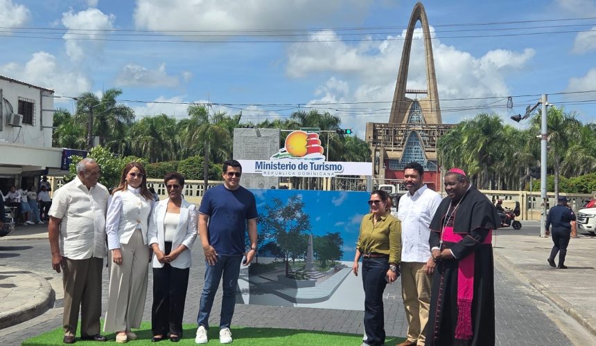 Ministro Collado deja iniciadas varia obras en el entorno de la basílica de Higüey
