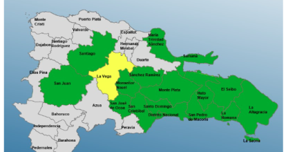COE emite alerta ciclónica para 16 provincias y el Distrito Nacional