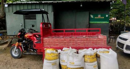 Ocupan casi 100 mil cigarrillos de contrabando ocultos en sacos de alimentos en Dajabón