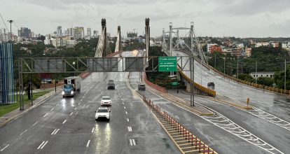 Diferentes avenidas de SD registran poco tránsito por lluvias de tormenta Melissa