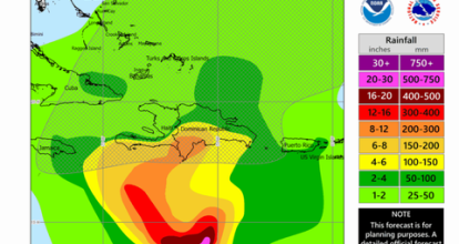 Tormenta tropical Melissa amenaza con fuertes lluvias de 5 a 10 pulgadas