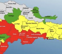 COE coloca ocho provincias en alerta roja por tormenta tropical Melissa