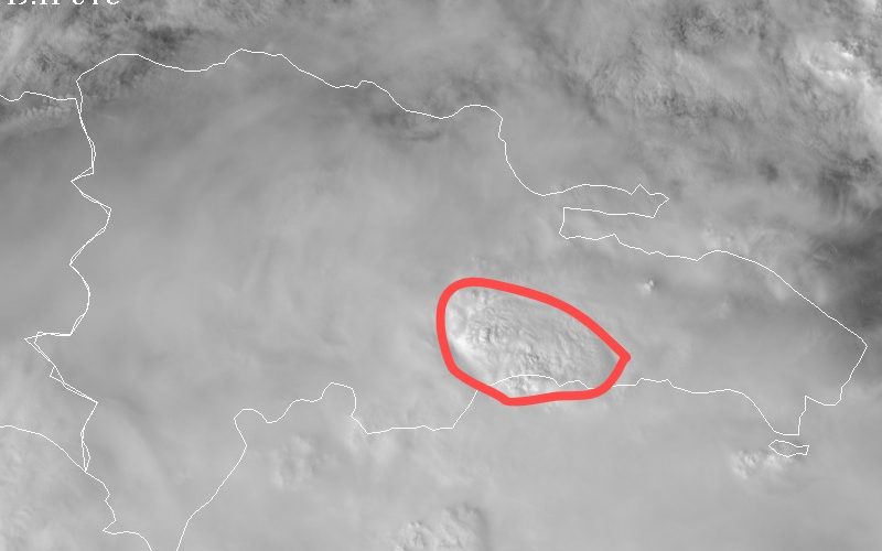Tormenta Melissa provocará fuertes lluvias en Santo Domingo y región sur, advierte Indomet