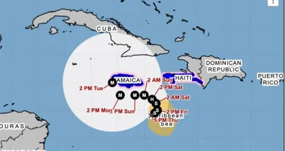Tormenta tropical Melissa amenaza con lluvias catastróficas en República Dominicana