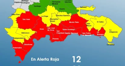 11 provincias y el Distrito Nacional en alerta roja por el paso de la tormenta tropical Melissa