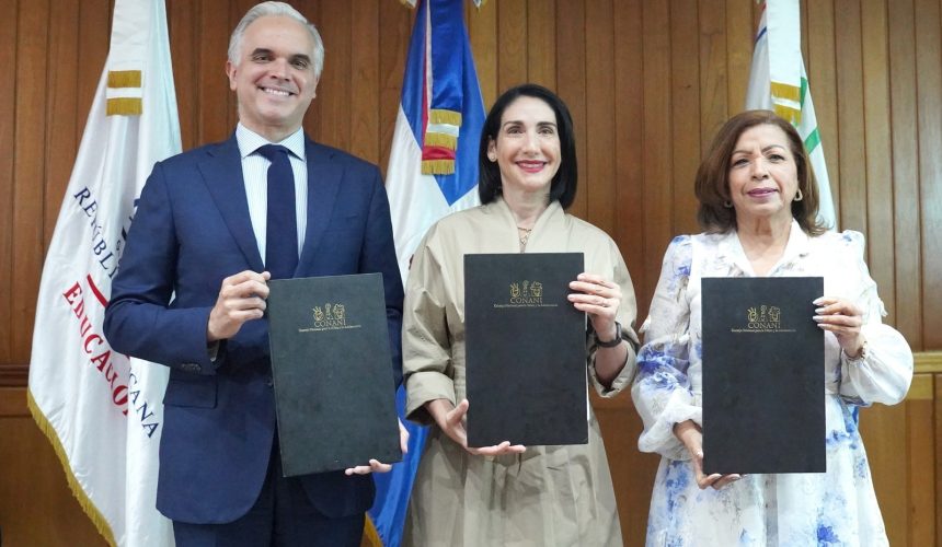 MINERD, CONANI y GANA-RD sellan alianza para fortalecer la protección y permanencia escolar de la niñez