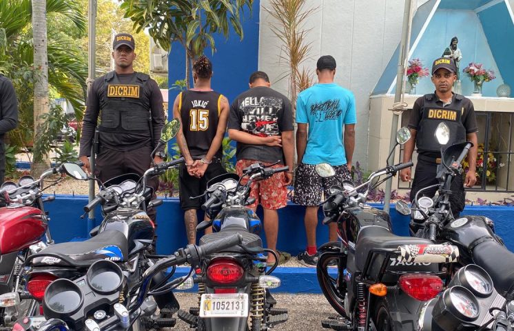 PN desmantela supuesta banda dedicada al robo y comercialización de motocicletas en San Juan