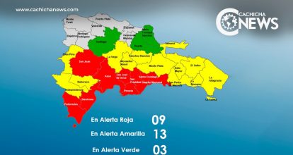 COE mantiene 8 provincias y al Distrito Nacional en alerta roja por tormenta Melissa