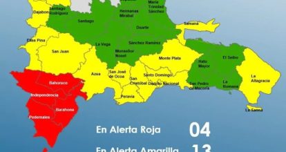 COE mantiene cuatro provincias en alerta roja por el paso del huracán Melissa, ahora categoría 5