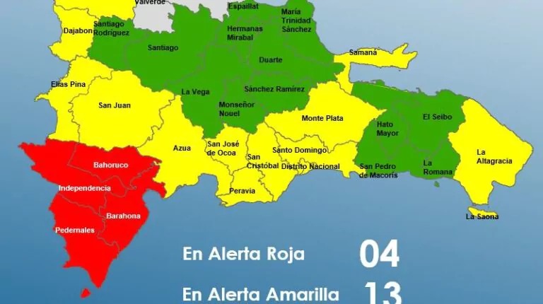 COE mantiene cuatro provincias en alerta roja por el paso del huracán Melissa, ahora categoría 5