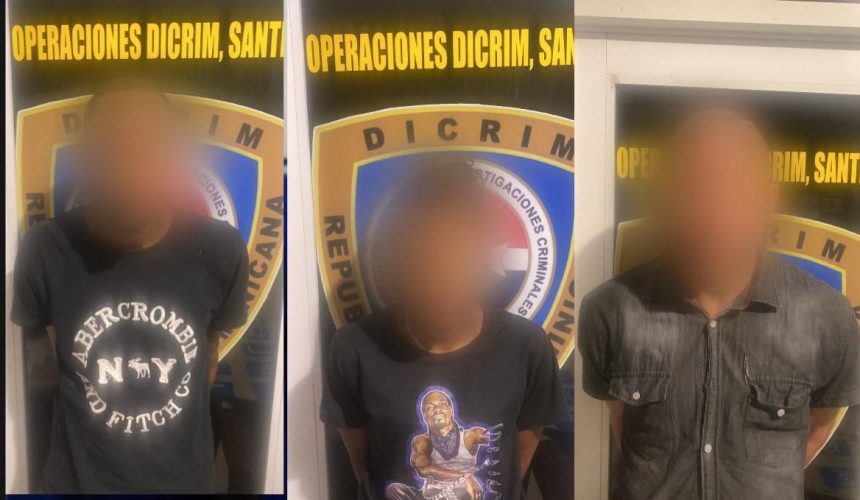 Arrestan a “El Pinto” y otros dos individuos acusados de múltiples robos en Santiago