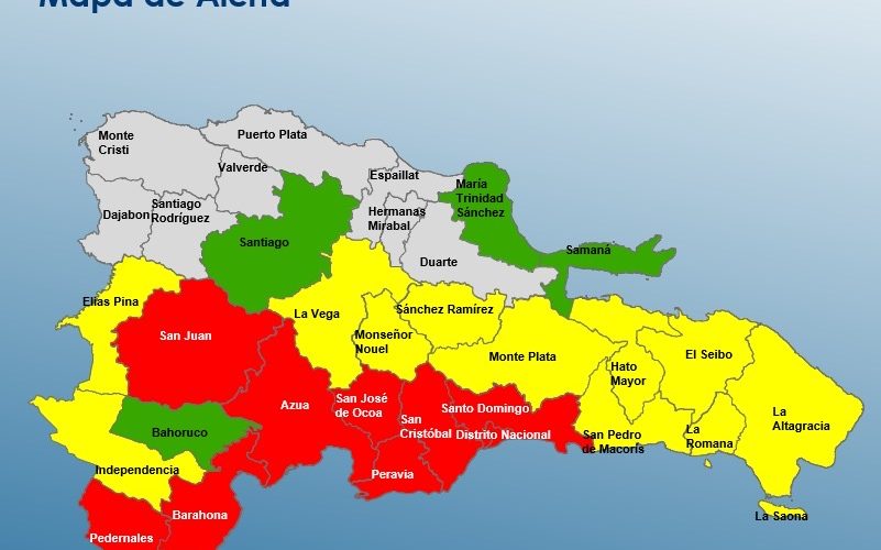 Significado de las alertas verde, amarilla y roja durante una tormenta en RD