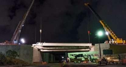 Eduardo Estrella dice trabajos en el Km 9 de la Autopista Duarte avanzan con labores nocturnas