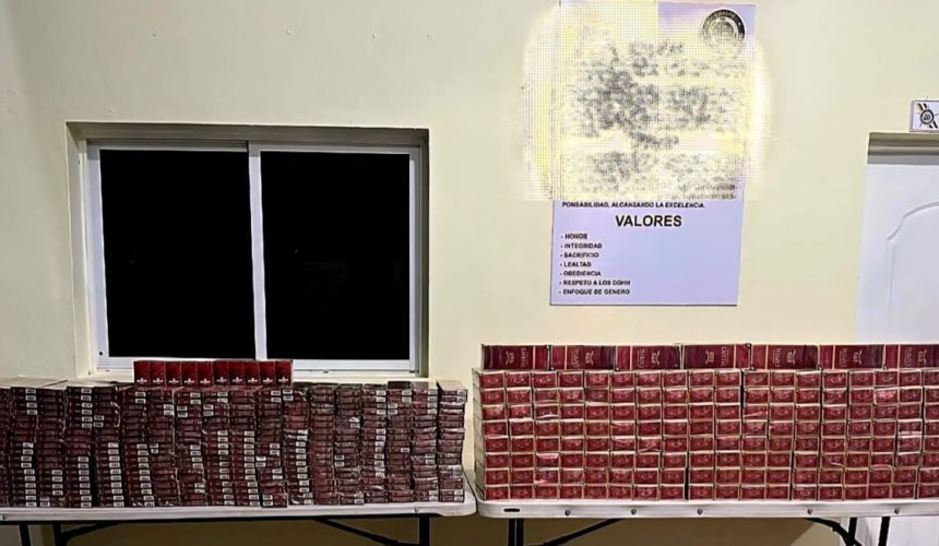 Ocupan contrabando de más de 65 mil cigarrillos en Elías Piña