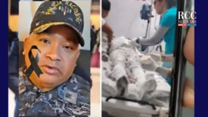 Fallece comandante del cuartel policial de Santiago Rodriguez, tras incendio en depósito de combustible