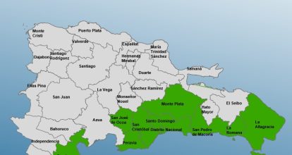 COE coloca 10 provincias en alerta verde por efectos de vaguada prefrontal