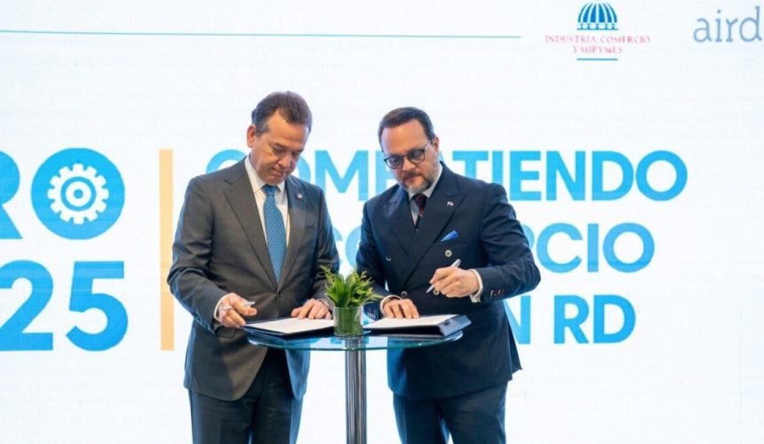 Ministros de Industria y Comercio de RD y Panamá firman acuerdo para combatir comercio ilícito