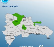 El COE coloca cuatro provincias en alerta por vaguada