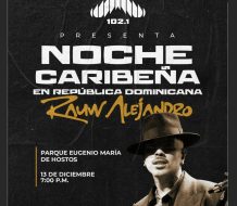 La X102 y la Alcaldía del Distrito Nacional invitan a disfrutar este sábado el concierto de Rauw Alejandro