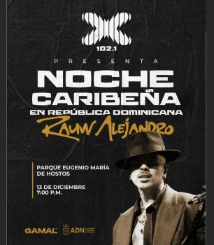 La X102 y la Alcaldía del Distrito Nacional invitan a disfrutar este sábado el concierto de Rauw Alejandro