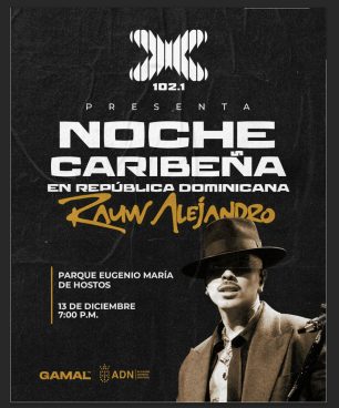 La X102 y la Alcaldía del Distrito Nacional invitan a disfrutar este sábado el concierto de Rauw Alejandro