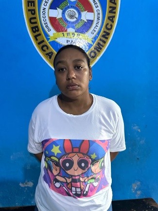 Policía Nacional detiene en Puerto Plata a mujer acusada de homicidio durante disputa familiar