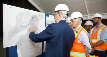 Abinader realiza visita de supervisión al túnel bajo la Plaza de la Bandera