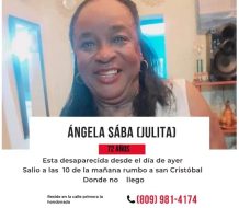 Encuentran sin vida una mujer de 72 años, reportada como desaparecida