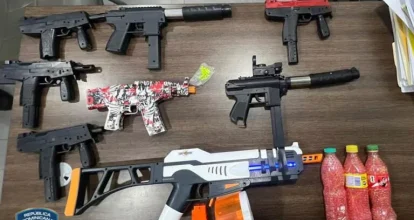 Apresan 18 jóvenes por desórdenes con pistolas de hidrogel en San Pedro de Macorís