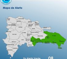 El COE coloca ocho provincias en alerta verde por vaguada