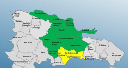 COE eleva niveles de alerta por vaguada: tres provincias en amarilla y once en verde