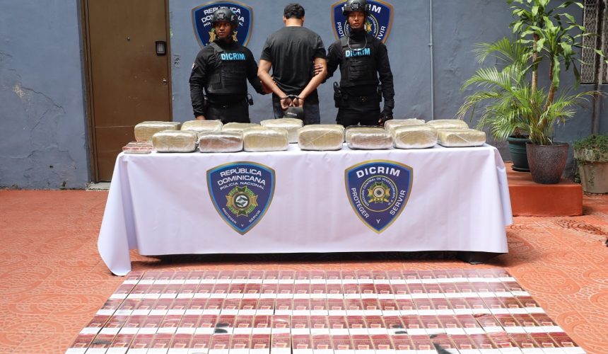 PN apresa hombre con 15 pacas de marihuana y 197 cigarrillos ilícitos en Villas Agrícolas