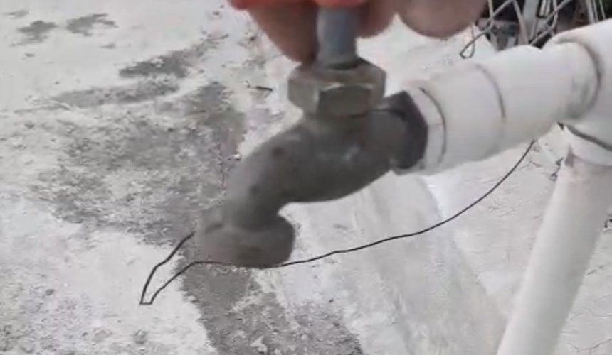 Protestan por falta de agua potable en el sector La Factoría en San Cristóbal 