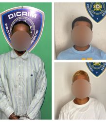 Policía Nacional captura en Santo Domingo Este a tres presuntos implicados en asaltos a viviendas en el sector El Perla