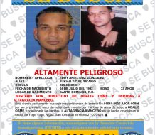 Policía Nacional activa búsqueda de “El Sicario”, acusado de muerte de un hombre y heridas a una mujer en Nigua