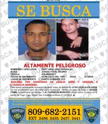 Policía Nacional activa búsqueda de “El Sicario”, acusado de muerte de un hombre y heridas a una mujer en Nigua