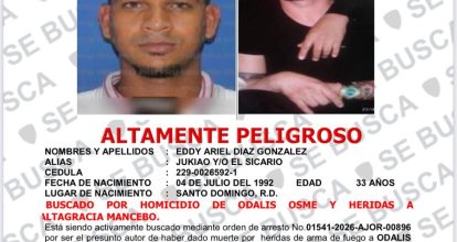 Policía Nacional activa búsqueda de “El Sicario”, acusado de muerte de un hombre y heridas a una mujer en Nigua